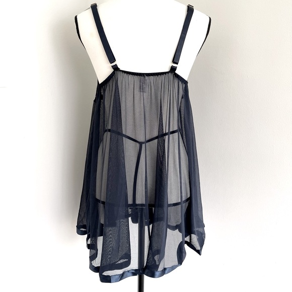 Navy Blue Lace Baby Doll - Picture 2 of 2